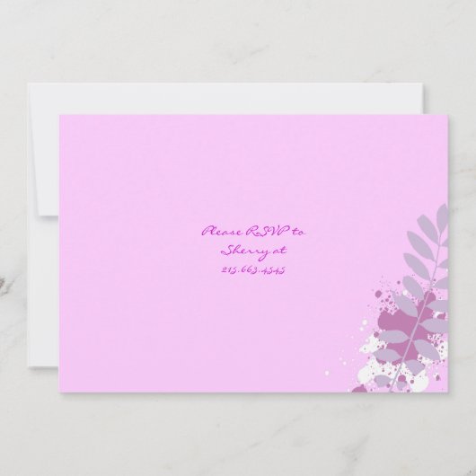 招待状のヘブライを示している抽象的な星のユダヤ人のベビー 招待状 (裏面)