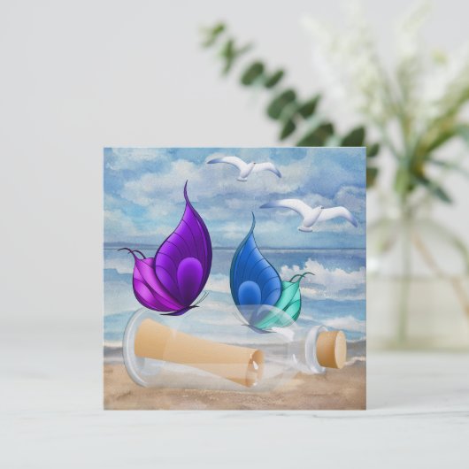 "招待状のボトル" -ビーチ招待状- SRF 招待状 (スタンド正面)