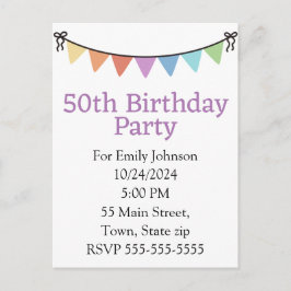 招待状のポストカード インビテーションポストカード