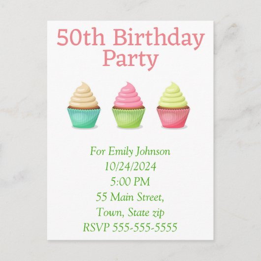 招待状のポストカード インビテーションポストカード (正面)