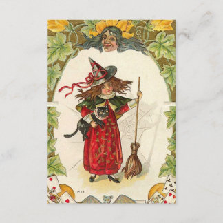 招待状のヴィンテージのHallowenの魔法使いのイメージ 招待状