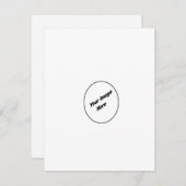 招待状の作パーソナライズされた成 招待状 (正面/裏面)