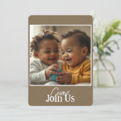 招待状の写真と文字の追加 招待状 (スタンド正面)