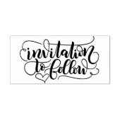 招待状の後を追保存 – 日付の保存 – 書道 ラバースタンプ (インプリント)