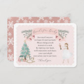 招待状の挿入のためのピンクのナツクラッカーの本 エンクロージャーカード (正面/裏面)