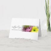 招待状の新婦付添人、等 招待状 (裏面)