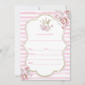 招待状の水の色のフローラプリンセス 招待状 (正面)