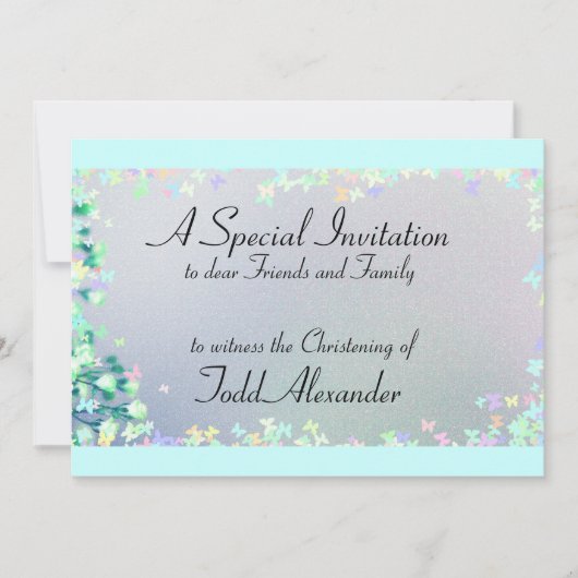 招待状の洗礼の《キリスト教》洗礼式や命名式のテンプレート セーブザデート (正面)