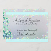 招待状の洗礼の《キリスト教》洗礼式や命名式のテンプレート セーブザデート (正面/裏面)