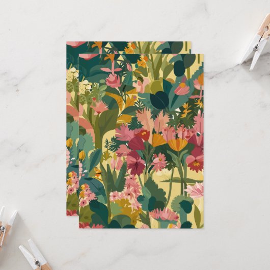 招待状の膨張ガルゲンパターン 招待状 (正面/裏面インサイチュ)