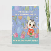 招待状の誕生日パーティー復活祭の日曜日に息子のために カード (正面)