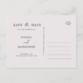 招待状はがき日付を保存。 インビテーションポストカード (裏面)