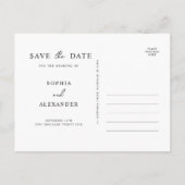 招待状はがき日付を保存。 インビテーションポストカード (裏面)