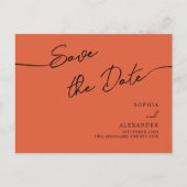 招待状はがき日付を保存。 インビテーションポストカード (正面)