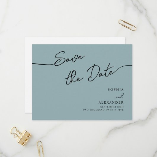 招待状はがき日付を保存。 インビテーションポストカード (正面/裏面インサイチュ)