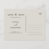 招待状はがき日付を保存。 インビテーションポストカード (裏面)