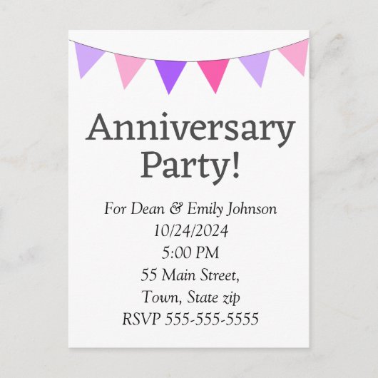 招待状はがき インビテーションポストカード (正面)