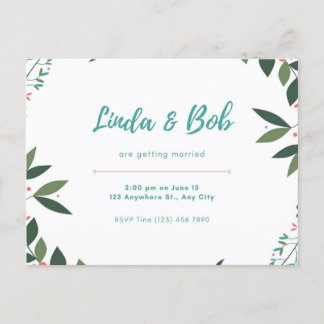 招待状はがき インビテーションポストカード