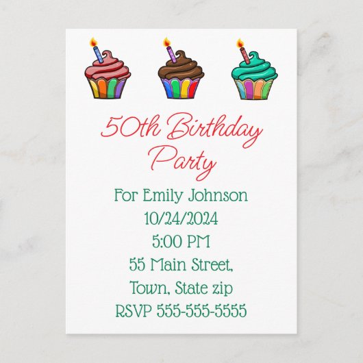 招待状はがき インビテーションポストカード (正面)