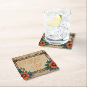 招待状はがき スクエアペーパーコースター (インサイチュ)