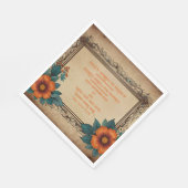 招待状はがき スタンダードランチョンナプキン (角)