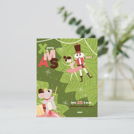 招待状はナッツでクリスマスブランチに 招待状 (スタンド正面)