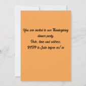 招待状ひまわりカード(カスタマイズ可能な文字) 招待状 (裏面)