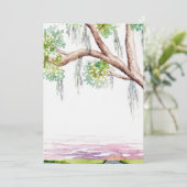 招待状または低い国の日付を保存 招待状 (スタンド正面)