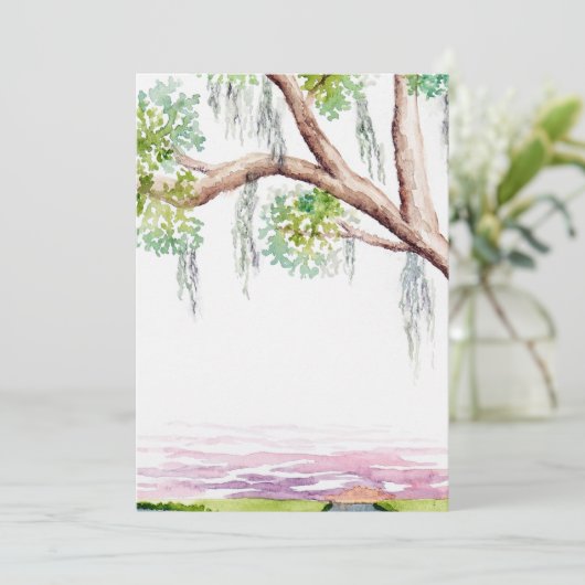 招待状または低い国の日付を保存 招待状 (スタンド正面)