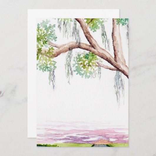 招待状または低い国の日付を保存 招待状 (正面/裏面)