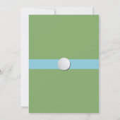 招待状をゴルフをするゴルフ誕生日のピッチ及びパットのおもしろい 招待状 (裏面)