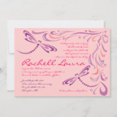 招待状をユダヤ人のヘブライと示しているトンボのベビー 招待状 (正面)