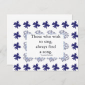 招待状を歌いたい人 招待状 (正面/裏面)