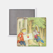 招待状を渡す召使い マグネット (正面/裏面)