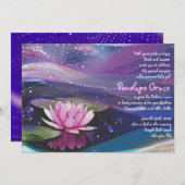 招待状を示しているスイレンの池のユダヤ人のベビー 招待状 (正面/裏面)