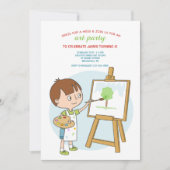 招待状を絵を描く学ぶこと 招待状 (正面)