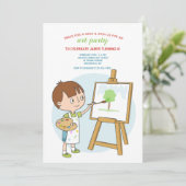 招待状を絵を描く学ぶこと 招待状 (スタンド正面)