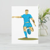 招待状を蹴っているラグビープレーヤー 招待状 (スタンド正面)