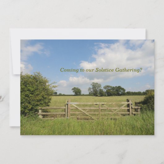 招待状を集める夏至 招待状 (正面)