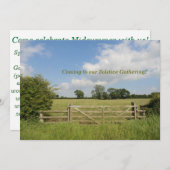 招待状を集める夏至 招待状 (正面/裏面)