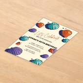 招待状アクリルセット日付カードの保存 アクリル招待状 (レイダウン)