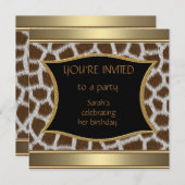 招待状アナウンスキリン金ゴールド 招待状 (正面/裏面)