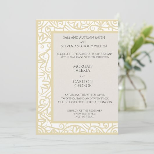 招待状イベントまたは大事な行事 招待状 (スタンド正面)