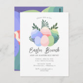 招待状イースターブランチイースターエッグ ポストカード (正面/裏面)