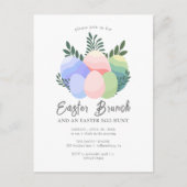 招待状イースターブランチイースターエッグ ポストカード (正面)