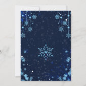 招待状ウィンターワンダーランドクリスマスパーティー 招待状 (裏面)