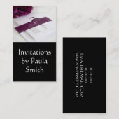 招待状ウエディングパーティー招待状デザイナー 名刺 (正面/裏面)