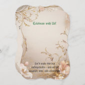 招待状エレガントカード (正面/裏面)