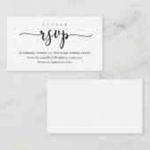 招待状オンラインRSVP結婚、のWebサイトカード エンクロージャーカード (正面/裏面)