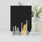 招待状オーガニックフーイタリアンドスパゲティブラックWh 招待状 (スタンド正面)